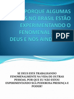 PORQUE ALGUMAS IGREJAS NO BRASIL ESTÃO EXPERIMENTANDO O