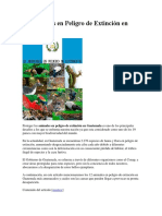 12 Animales en Peligro de Extinción en Guatemala