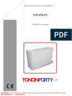 Ventiloconvectoare Tonon Forty Manual Instalare