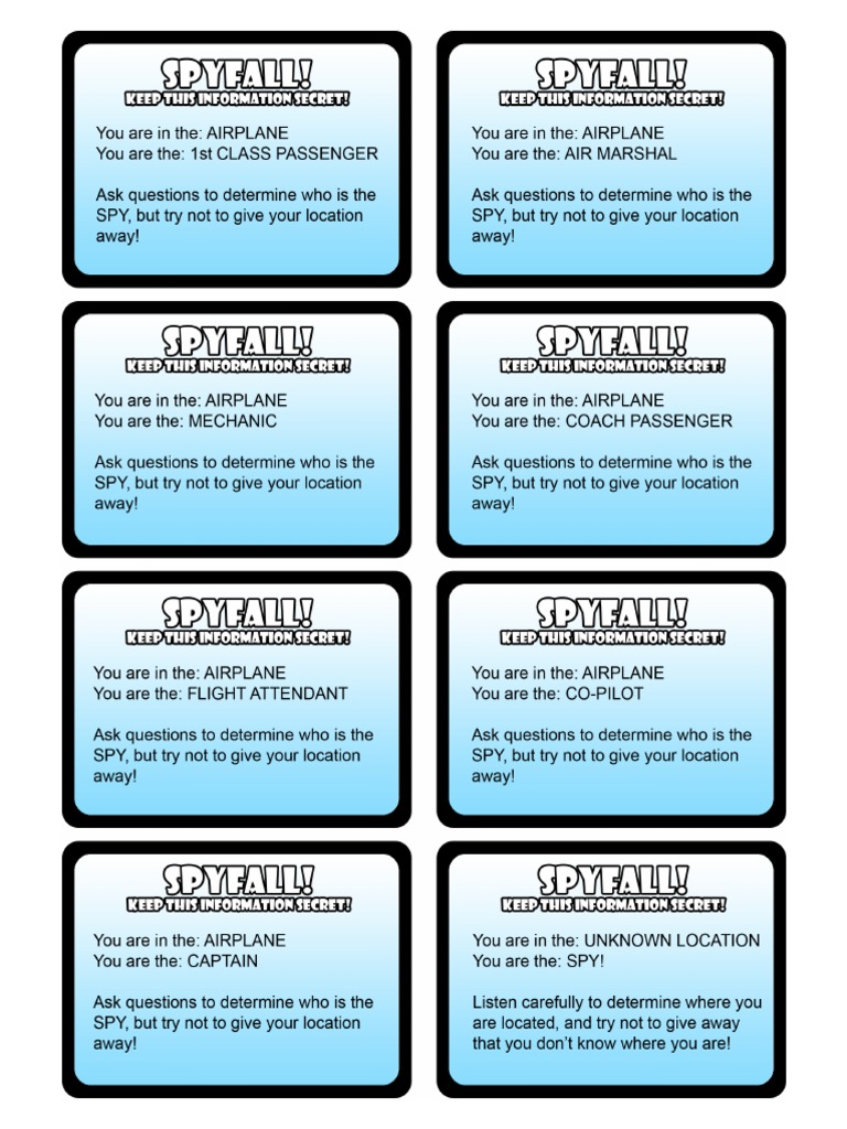 Spyfall PDF | PDF