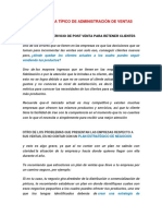 Un Problema Típico de Administración de Ventas