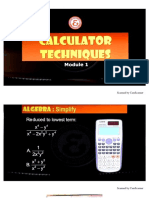 Calculator Techniques Module 1