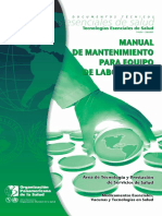 Manual Para El Mantenimiento de Equipo de Laboratorio