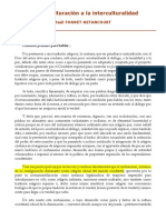 De La Inculturación A La Interculturalidad, Raúl Fornet-Betancourt