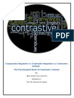 contrastive linguistics هند المحاضرة الاولى