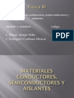 Materiales Conductores Semiconductores y Aislantes
