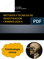 Metodos y Tecnicas de Investigacion Criminologica
