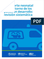Transporte Neonatal en Paises en Desarrollo PDF