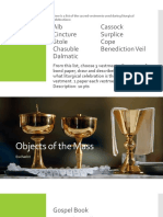 Sacred Vestments and Liturgical Objects