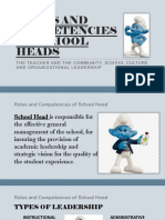 Roles and Competencies of School Heads