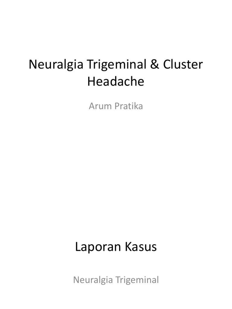 Neuralgia Trigeminal Dan Cluster Headache PDF