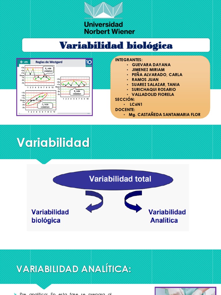 Variabilidad Biologica - Grupo 3 | PDF | Estadísticas | Desviación Estándar