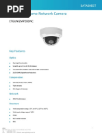 ETG 2MP Fixed Dome Network Camera Datasheet