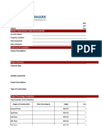 Template - Project Percentage Completion Report