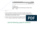 Practic Quiz - Vectors and Trig (Sept 2010) - With Solution