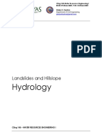 Landslide and Hillslope Hydrology