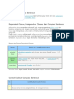 Understanding Complex Sentences with Dependent and Independent Clauses