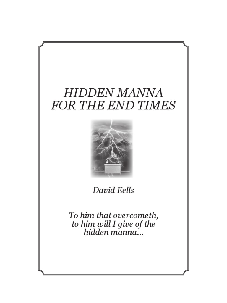 Hidden Manna For The End Time By David Eells Pdf Rapture Religion Spirituality