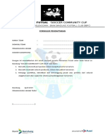 Formulir Pendaftaran Turnamen Futsal