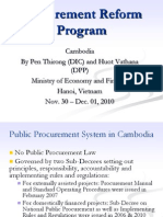 Cambodia Public Procurement System