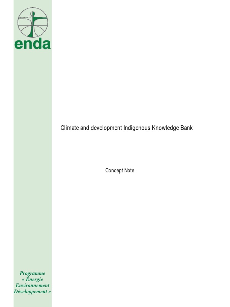 Indigenous Knowledge for Climate Adaptation | PDF | Traditional ...