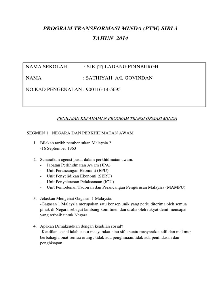 Program Transformasi Minda Pdf