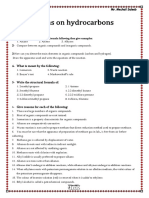 Questions On Hydrocarbons