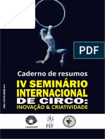 Caderno de resumos do IV Seminário Internacional de Circo: inovação e criatividade