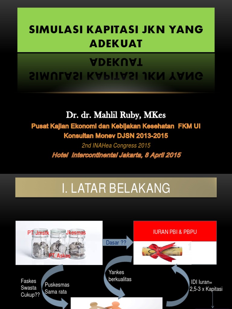 Simulasi Kapitasi JKN Adekuat | PDF