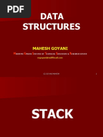 Data Structures: Mahesh Goyani