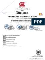 Diplomado Gestión Minera Camiper, Certificado Actualizado