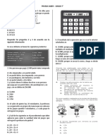 Prueba Grado 8