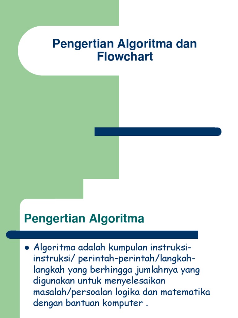 Pengertian Algoritma dan Flowchart | PDF | Komputer
