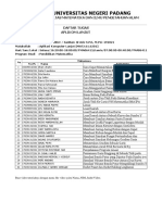 Daftar Tugas Aplikom Lanjut