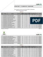 Classificação Processo Seletivo IF Sudeste MG 2020