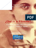 ¿Qué es la Filosofía. Una conversación entre Husserl y Tomas de Aquino.pdf