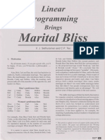 Linear Programming Brings Marital Bliss (V J Sethuraman and C P Teo)