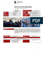 Lista de Reporte de Intervenciones