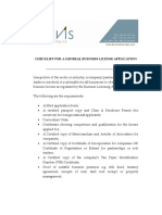 Checklist For A Business License Application PDF
