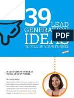 39 Lead Generation Ideas Ebook