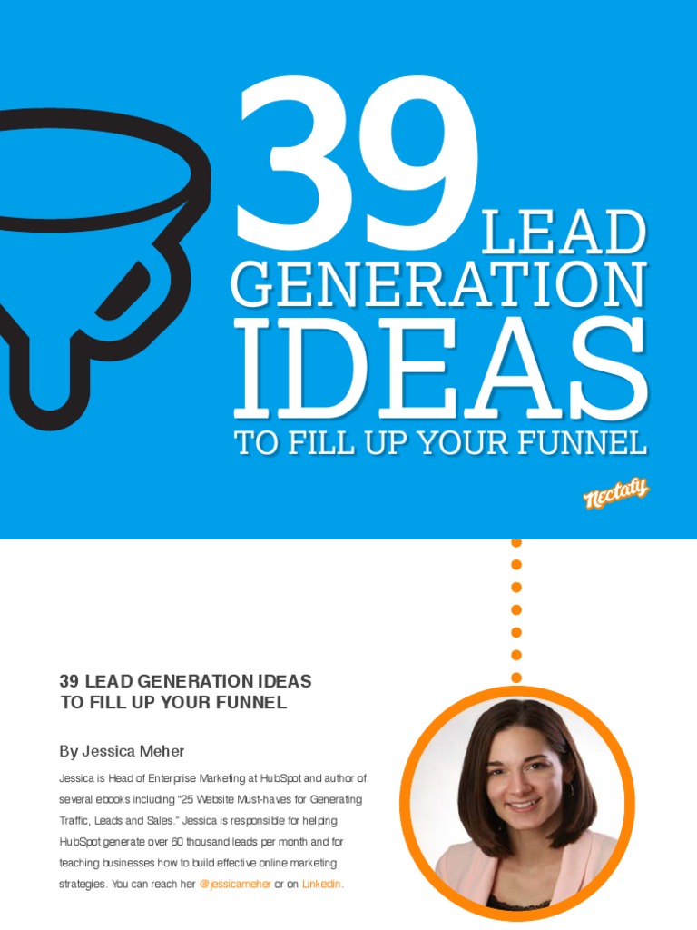 39 Lead Generation Ideas Ebook Pdf Search Engine Optimization