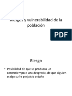 Riesgos y Vulnerabilidad de La Población