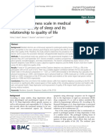 Epworth Sleepiness Scale in Medical Residents