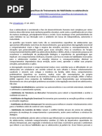 ARTIGO - PSICOLOGIA - Características específicas do Treinamento de Habilidades na adolescência (Comporte-se)