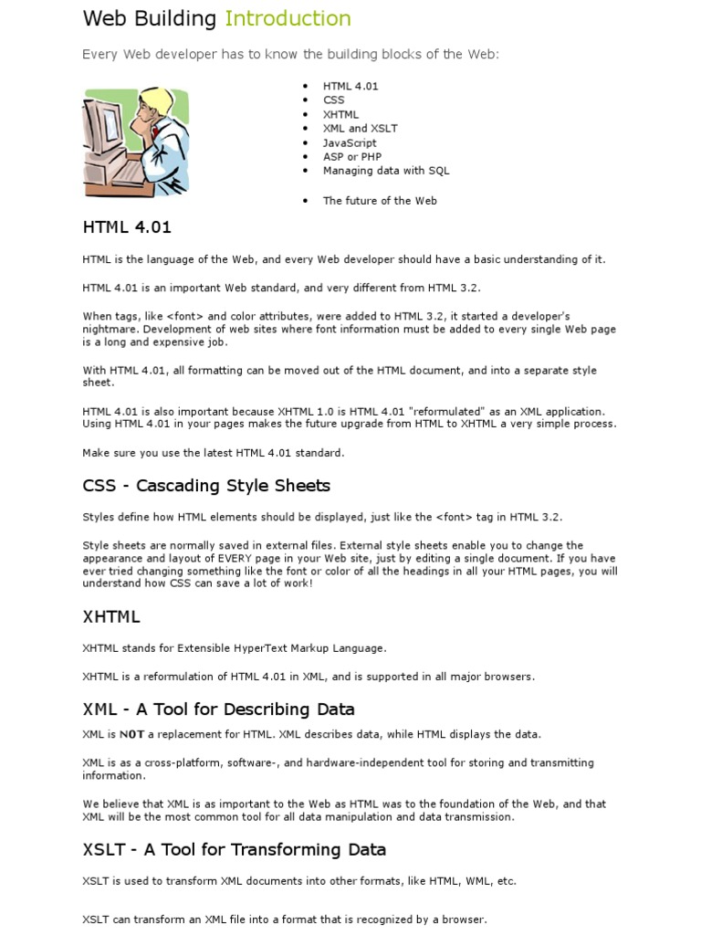 HTML 4.01: Every Web Developer Has To Know The Building Blocks of The ...