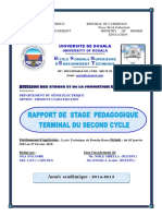 Rapport de Stage LT Bassa