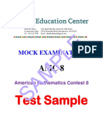 Sample Amc 8 Mock Test Problems PDF