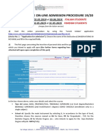 Guidance To The Online Admission Procedure 1 PDF
