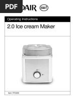 Goldair Ice Cream Maker - Manual