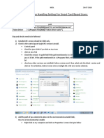 Exception Handling Setting For Smart Card Based Users - Final